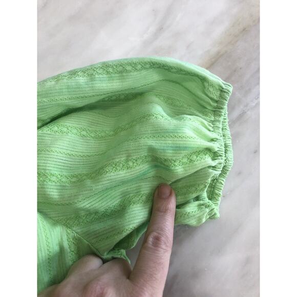 Majorelle Crop Off The Shoulder Corset Top s Corset Peasant Lime Green - Picture 8 of 10